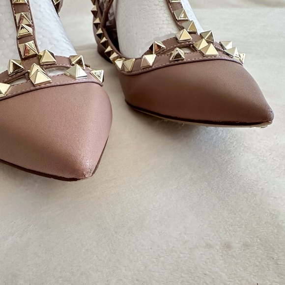 Kaitlyn Pan Studded T-Strap Flats - Picture 8 of 14